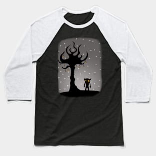 Black Little Creature Baseball T-Shirt